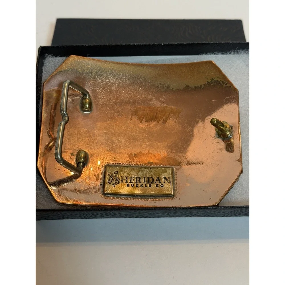 2004 Sheridan Buckle Co. Customized Belt Buckle Arizona 4.5